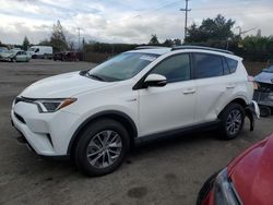 Salvage cars for sale at San Martin, CA auction: 2018 Toyota Rav4 HV LE