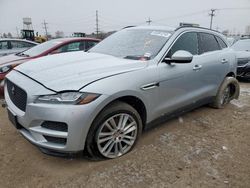 Salvage cars for sale at Chicago Heights, IL auction: 2017 Jaguar F-PACE Prestige