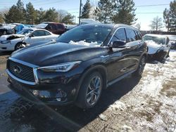 Infiniti QX50 salvage cars for sale: 2021 Infiniti QX50 Sensory