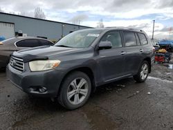 Salvage cars for sale from Copart Portland, OR: 2008 Toyota Highlander Limited