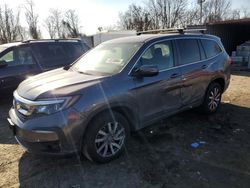 Honda Pilot EXL salvage cars for sale: 2020 Honda Pilot EXL