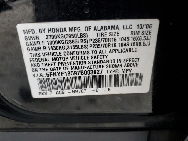 2007 Honda Pilot EXL