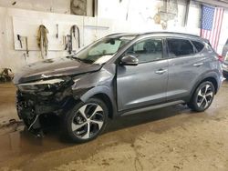 Salvage cars for sale from Copart Casper, WY: 2016 Hyundai Tucson Limited