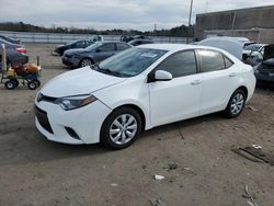 Salvage cars for sale at Fredericksburg, VA auction: 2015 Toyota Corolla L