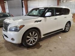 Vehiculos salvage en venta de Copart Lansing, MI: 2012 Infiniti QX56