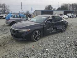 Salvage cars for sale from Copart Mebane, NC: 2021 Honda Accord Sport SE