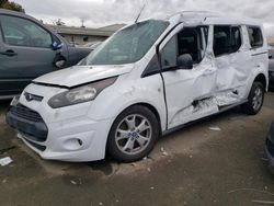 Salvage trucks for sale at Martinez, CA auction: 2014 Ford Transit Connect XLT