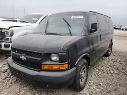 Salvage trucks for sale at Grand Prairie, TX auction: 2014 Chevrolet Express G1500