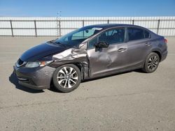 Salvage cars for sale from Copart Fresno, CA: 2015 Honda Civic EX