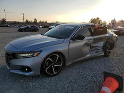 Salvage cars for sale at Mentone, CA auction: 2021 Honda Accord Sport