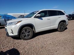 Salvage cars for sale from Copart Phoenix, AZ: 2018 Toyota Highlander LE