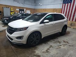 Salvage cars for sale at Kincheloe, MI auction: 2017 Ford Edge Sport