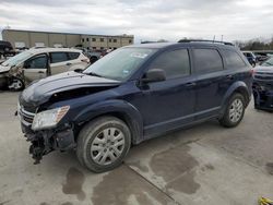 Salvage cars for sale from Copart Wilmer, TX: 2019 Dodge Journey SE