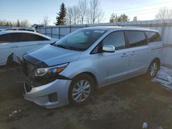Salvage cars for sale at Bowmanville, ON auction: 2017 KIA Sedona LX