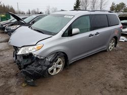 Salvage cars for sale from Copart Bowmanville, ON: 2011 Toyota Sienna