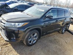 Toyota Highlander salvage cars for sale: 2019 Toyota Highlander Hybrid Limited