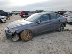 Salvage cars for sale at Haslet, TX auction: 2021 Infiniti Q50 Sensory