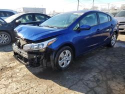 Salvage cars for sale from Copart Chicago Heights, IL: 2017 KIA Forte LX