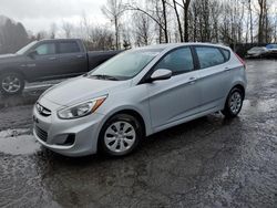 Hyundai Accent GS salvage cars for sale: 2015 Hyundai Accent GS