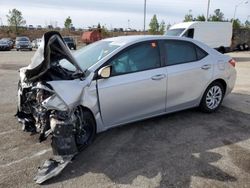 Toyota Corolla salvage cars for sale: 2017 Toyota Corolla L