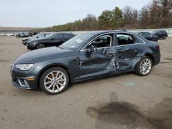Salvage cars for sale from Copart Brookhaven, NY: 2019 Audi A4 Premium
