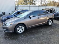 Salvage cars for sale from Copart Austell, GA: 2013 Honda Civic LX