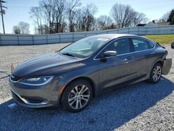 Salvage cars for sale at Gastonia, NC auction: 2016 Chrysler 200 Limited