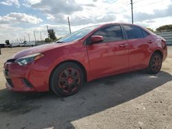 Vehiculos salvage en venta de Copart Miami, FL: 2016 Toyota Corolla L