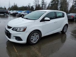 Salvage cars for sale from Copart Graham, WA: 2018 Chevrolet Sonic