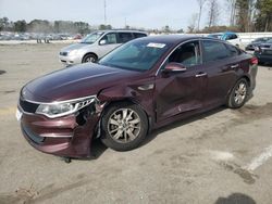 Vehiculos salvage en venta de Copart Dunn, NC: 2016 KIA Optima LX