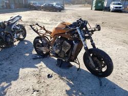 Salvage motorcycles for sale at Hampton, VA auction: 2002 Yamaha FZS10