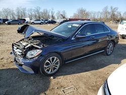 Mercedes-Benz C 300 4matic salvage cars for sale: 2017 Mercedes-Benz C 300 4matic