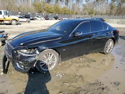 Salvage cars for sale at Waldorf, MD auction: 2019 Infiniti Q50 Luxe