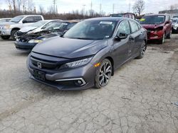 Salvage cars for sale at Bridgeton, MO auction: 2019 Honda Civic Touring