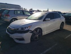 Salvage cars for sale from Copart Rancho Cucamonga, CA: 2017 Honda Accord Sport