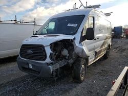 Salvage cars for sale from Copart Ellwood City, PA: 2017 Ford Transit T-250