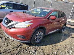 Salvage cars for sale at Waldorf, MD auction: 2017 Nissan Murano S