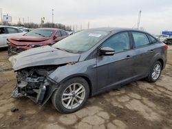 Salvage cars for sale from Copart Woodhaven, MI: 2017 Ford Focus SE