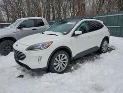 Salvage cars for sale at Candia, NH auction: 2022 Ford Escape Titanium