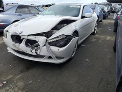 Salvage cars for sale from Copart Martinez, CA: 2010 BMW 650 I