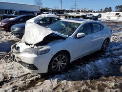 Salvage cars for sale at New Britain, CT auction: 2017 Acura TLX Tech