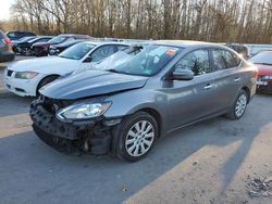 Salvage cars for sale from Copart Glassboro, NJ: 2018 Nissan Sentra S