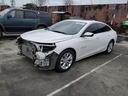 Chevrolet Malibu salvage cars for sale: 2021 Chevrolet Malibu LT