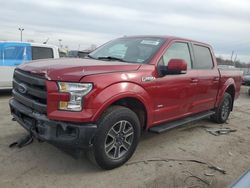 Salvage cars for sale at Indianapolis, IN auction: 2015 Ford F150 Supercrew