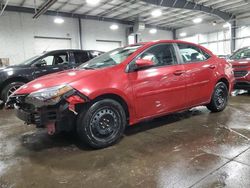Salvage cars for sale at Ham Lake, MN auction: 2017 Toyota Corolla L