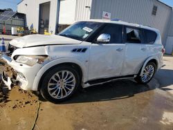 Salvage cars for sale at New Orleans, LA auction: 2017 Infiniti QX80 Base
