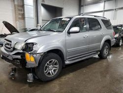 Salvage cars for sale from Copart Ham Lake, MN: 2003 Toyota Sequoia Limited