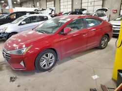 Salvage cars for sale from Copart Blaine, MN: 2019 Hyundai Elantra SEL