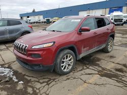 Salvage cars for sale from Copart Woodhaven, MI: 2017 Jeep Cherokee Latitude