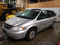 Salvage cars for sale from Copart Anchorage, AK: 2001 Chrysler Town & Country LX